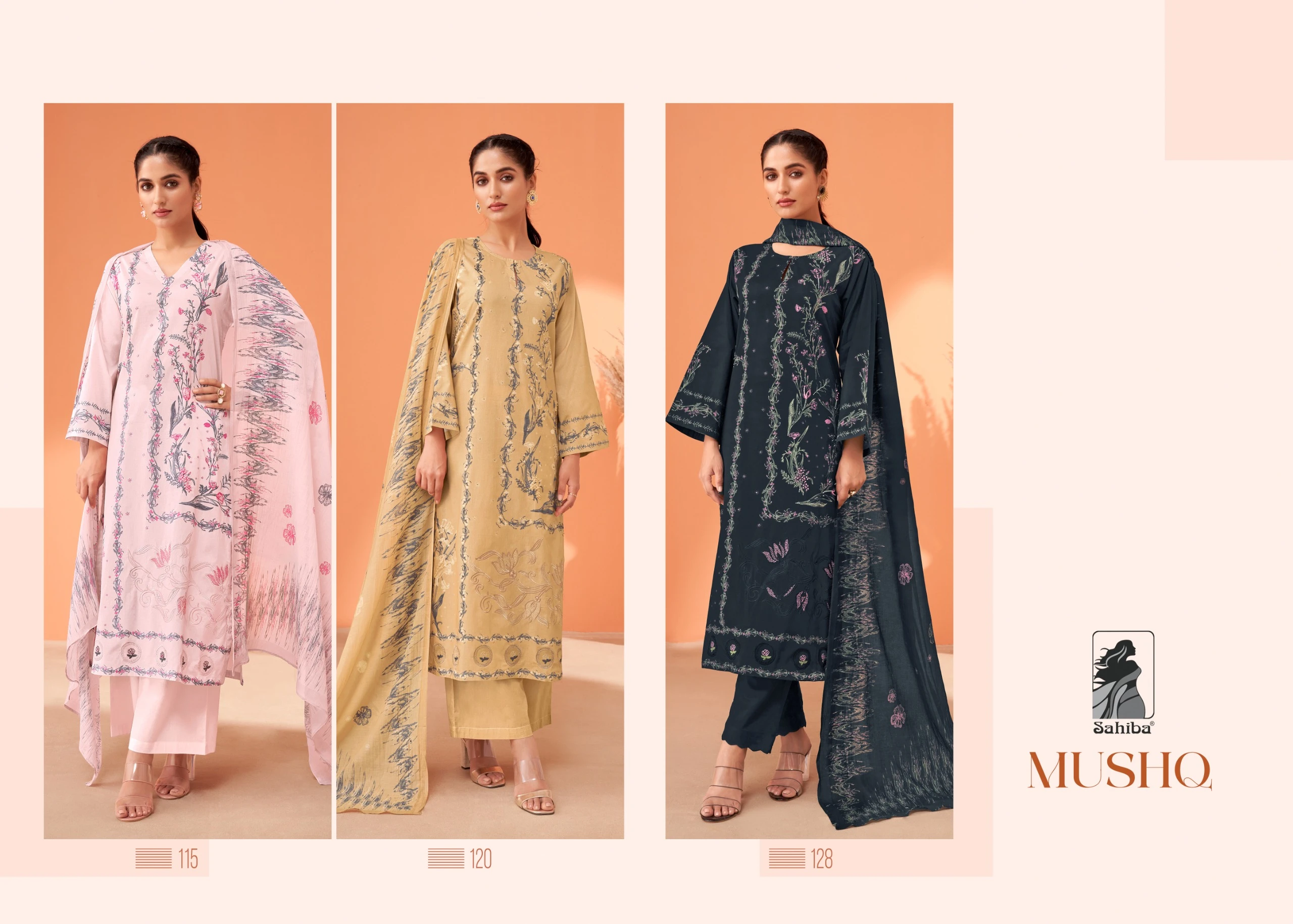Sahiba Mushq Pure Cotton Lawn Digital Print Wholesale Fancy Salwar Suit Catalog — Wholesale Salwar Suits, MPA wholesale from Surat — view 4